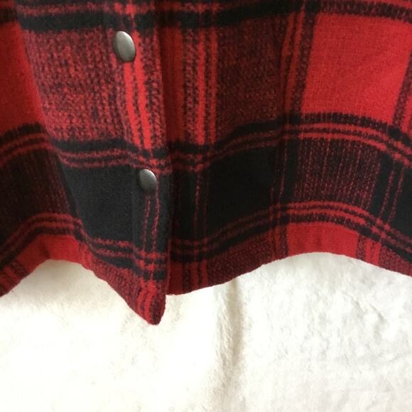 Temt Red Plaid Sherpa-Lined Hoodie Jacket - Picture 6 of 12